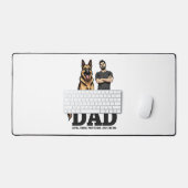 Duitse Herdershond Vader – Trouw. Fel. Beschermend Bureaumat (Keyboard & Muis)