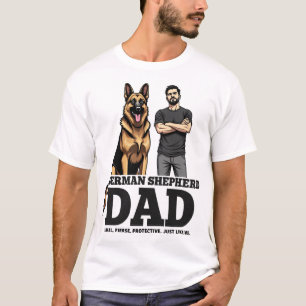 Duitse Herdershond Vader � Trouw. Fel. Beschermend T-shirt