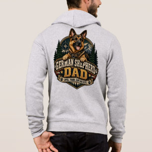 Duitse Herdershond Vader Trouw Vintage Badge Hoodie