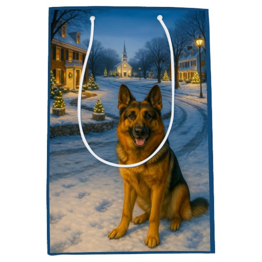 Duitse Herdershond Vakantie  Medium Cadeauzakje (Voorkant)