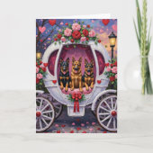 Duitse Herdershond Valentijnsdag Kaart (Voorkant)