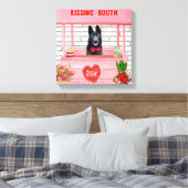 Duitse Herdershond Valentijnsdag Kusstand Canvas Afdruk (Insitu (Slaapkamer))
