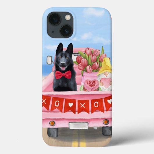 Duitse Herdershond Valentijnsdag Vrachtauto Hartje Case-Mate iPhone Case (Achterkant)