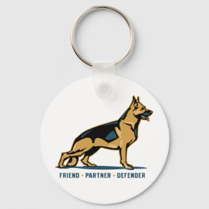 Duitse Herdershond Vriend Sleutelhanger