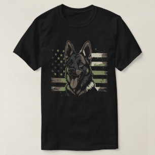Duitse herdershond VS Amerikaanse vlag 4 juli T-shirt