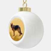 Duitse herdershond Waterverf Keramische Bal Ornament (Rechts)