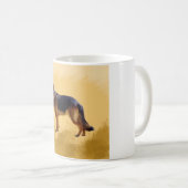 Duitse herdershond Waterverf Koffiemok (Voorkant rechts)