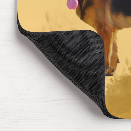 Duitse herdershond Waterverf Muismat (Hoek)