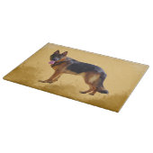 Duitse herdershond Waterverf Snijplank (Hoek)