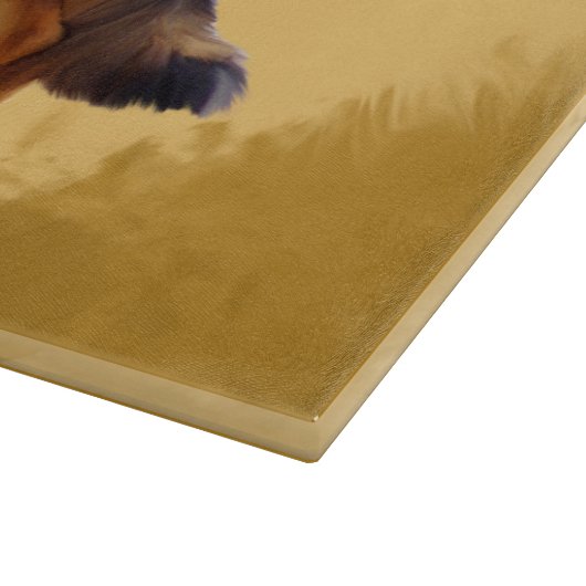 Duitse herdershond Waterverf Snijplank (Hoek)