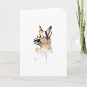 Duitse Herdershond Wenskaart, Cadeau voor Hondenli Kaart