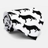 Duitse Herdershond zwart Stropdas (Opgerold)