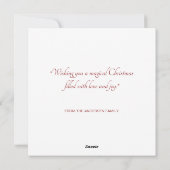 Duitse herdershonden en kerstman feestelijk feestdagenkaart (Achterkant)