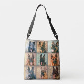 Duitse herdershonden - GSD - Collage voor digitale Crossbody Tas (Achterkant)