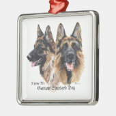 Duitse Herdershonden Metalen Ornament (Links)