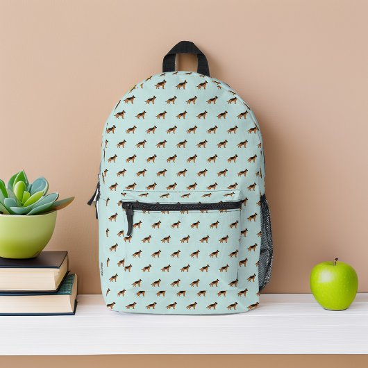 Duitse herdershonden patroon gepersonaliseerd bedrukte rugzak