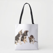 Duitse herdershonden zitten tote bag (Voorkant)