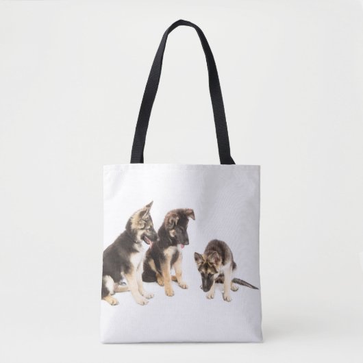 Duitse herdershonden zitten tote bag (Voorkant)