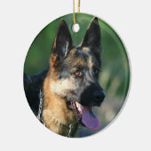 Duitse herdersierplant keramisch ornament (Links)