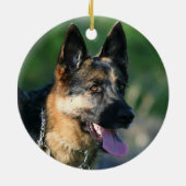 Duitse herdersierplant keramisch ornament (Achterkant)