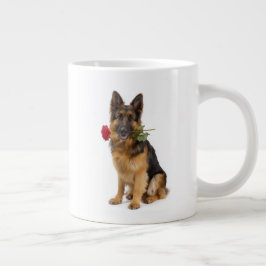 Duitse Herdersliefde Grote Koffiekop