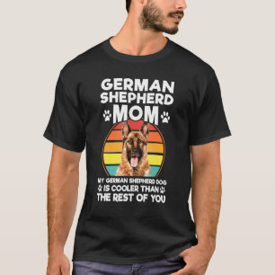 Duitse Herdersmoeder Duitse Herdershond Hond Huisd T-shirt