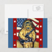 Duitse herdersoldaat briefkaart (Voorkant / Achterkant)