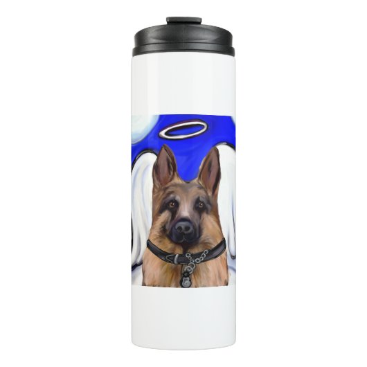 Duitse Herderspatrouillehond Thermosbeker (Voorkant)
