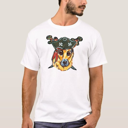 Duitse Herderspiraat T-shirt (Voorkant)