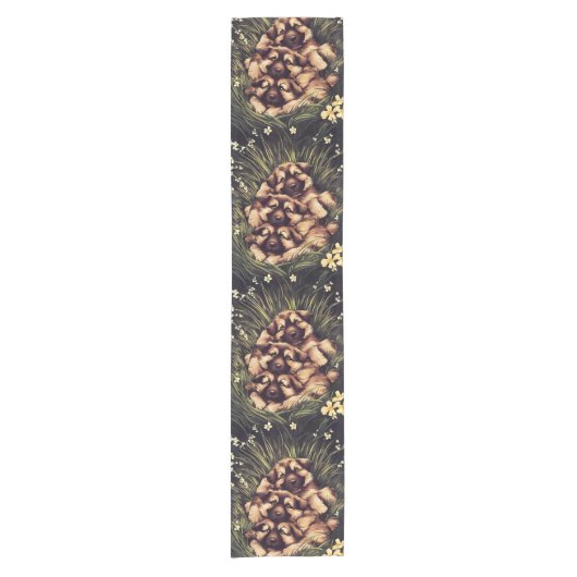 Duitse herderspuppy korte tafelloper (Voorkant)