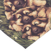 Duitse herderspuppy korte tafelloper (Hoek)