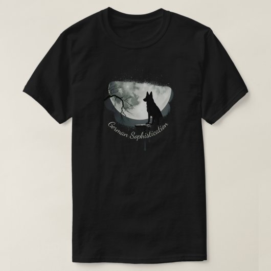Duitse Herderssophisticatie T-shirt (Design voorkant)