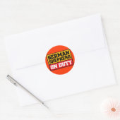duitse herderssticker ronde sticker (Envelop)