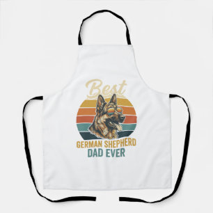 Duitse Herdersvader Vintage Sunset Shirt Ontwerp Schort