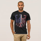 -Duitse historische vlag Eagle T-shirt (Voorkant volledig)