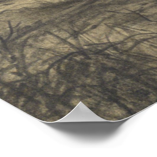 Duitse hit door artillerie poster (Hoek)