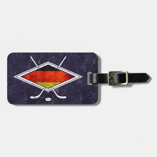 Duitse Hockey Vlag Aangepaste Bagage Bagagelabel (Voorkant horizontaal)