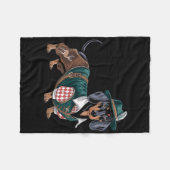 Duitse hond teckel Beierse Weiner worst _3 Fleece Deken (Voorkant (Horizontaal))