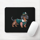 Duitse hond teckel Beierse Weiner worst _5 Muismat (Met muis)