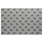 Duitse horthaired pointer Dog Silhouettes Gray Stof (Fat Quarter)