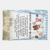 Duitse House Rules Kitchen Cloth Theedoek (Horizontaal)