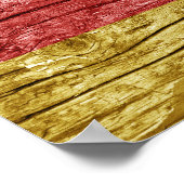 Duitse houten vlag poster (Hoek)