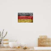 Duitse houten vlag poster (Keuken)