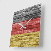 Duitse houten vlag vierkante klok (Hoek)