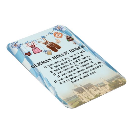 Duitse Huisregels Magneet (Rechterzijde)