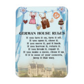Duitse Huisregels Magneet (Verticaal)