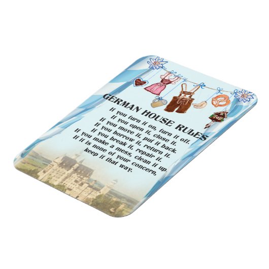 Duitse Huisregels Magneet (Linkerzijde)