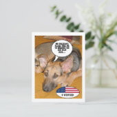 Duitse Humor Shepherd Briefkaart (Staand voorkant)