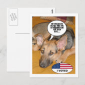 Duitse Humor Shepherd Briefkaart (Voorkant / Achterkant)