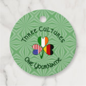 Duitse Ierse Amerikaanse Shamrock gepersonaliseerd Bedankjes Labels (Voorkant)